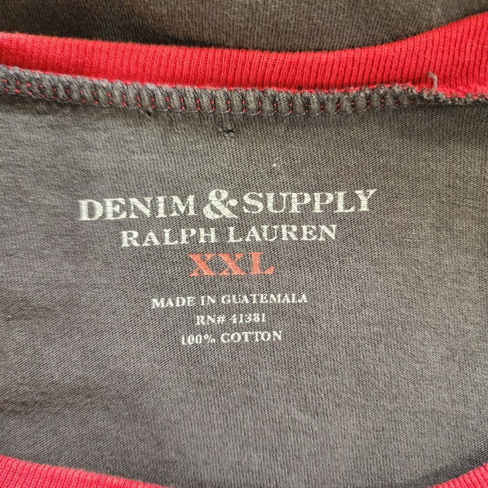 Ralph Lauren Denim Supply Skull Graphic Raglan Shirt Western XXL - Picture 5 of 5